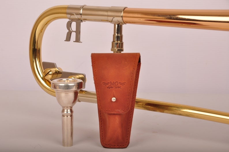 Personalized TROMBONE/EUPHONIUM Leather Mouthpiece Holder With Etsy