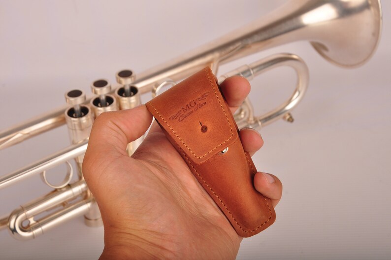 Trumpet Mouthpiece Holder by MG Leather Work Personalized Etsy