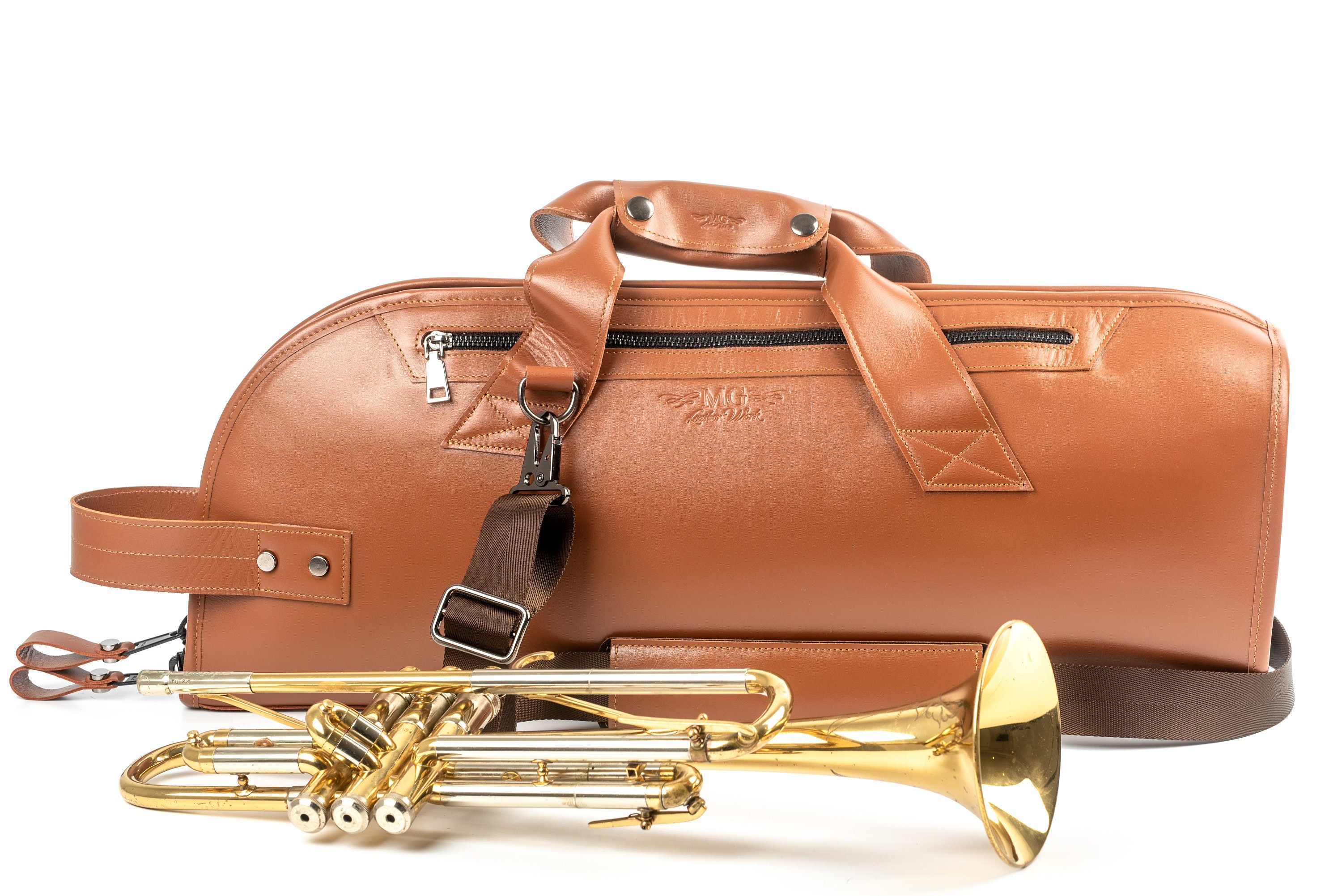 Trumpet Bag by MG Leather Work Trumpet Case Trumpet Accessories