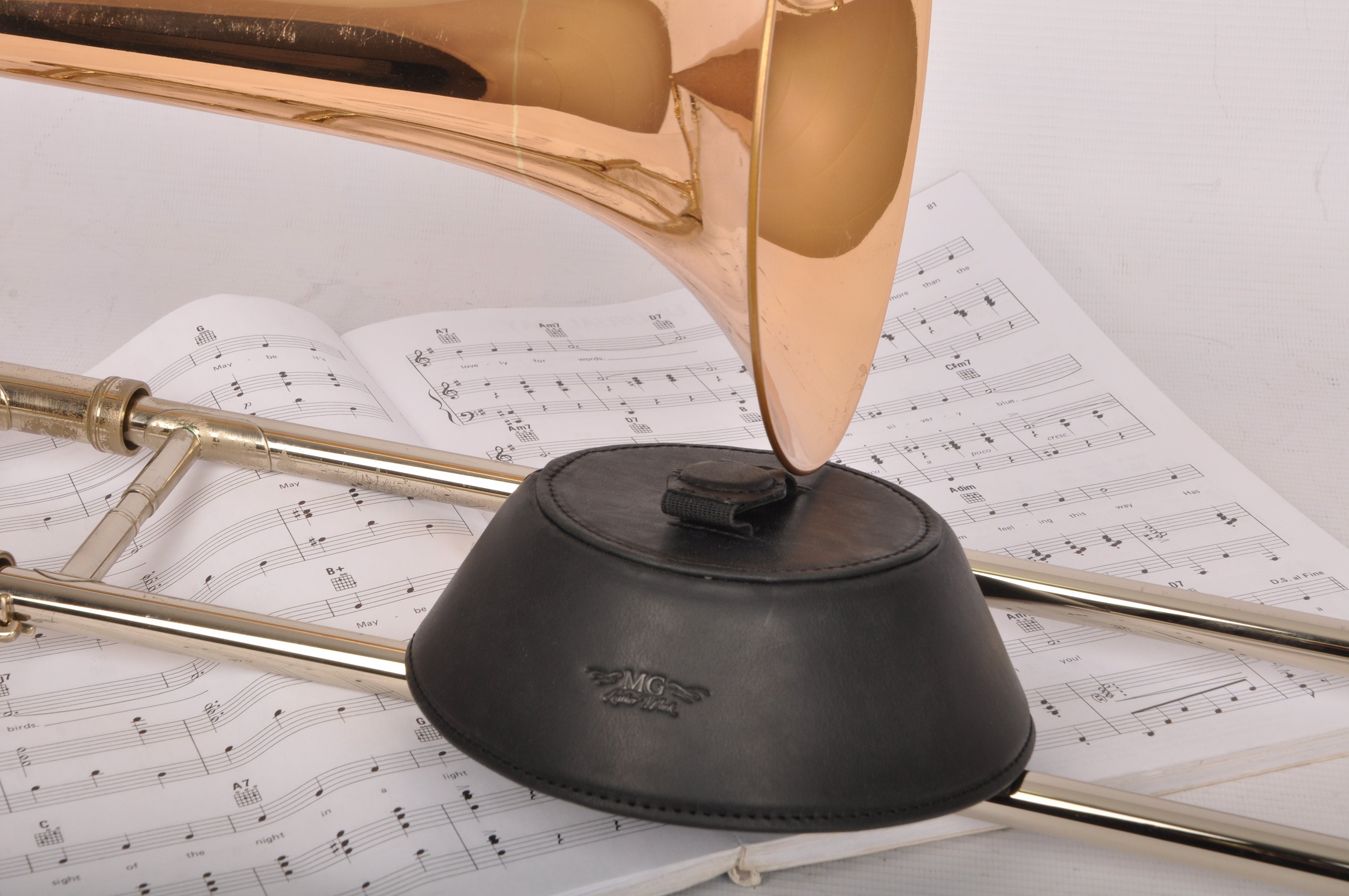 Personalized TROMBONE leather Plunger Mute brass Etsy