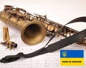 Saxophone neck Strap by MG Leather Work, personalized neck strap for Alto Tenor Baritone Soprano Sax, Gift For Saxophone player, Handmade