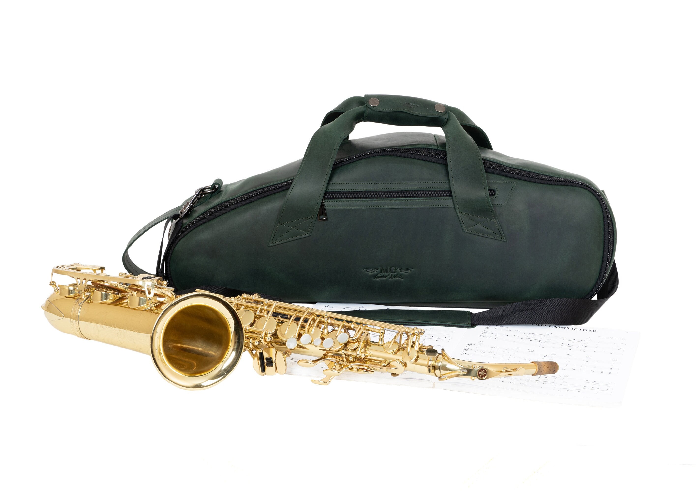 Gard Designer Leather Alto Saxophone Gig Bag - Woodwind & Brasswind