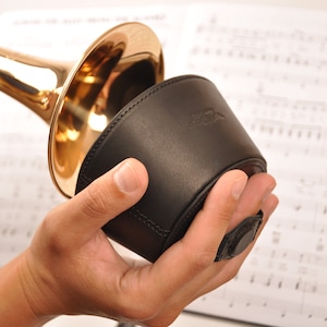 Trumpet Magnetic Leather plunger mute, trumpet magnetic mute, plunger mute for jazz and classical trumpeters, Gift for Trumpeter