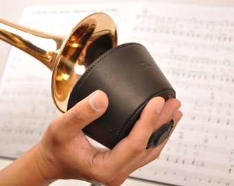 Leather Trumpet Plunger Mute: Magnetic Jazz Accessory