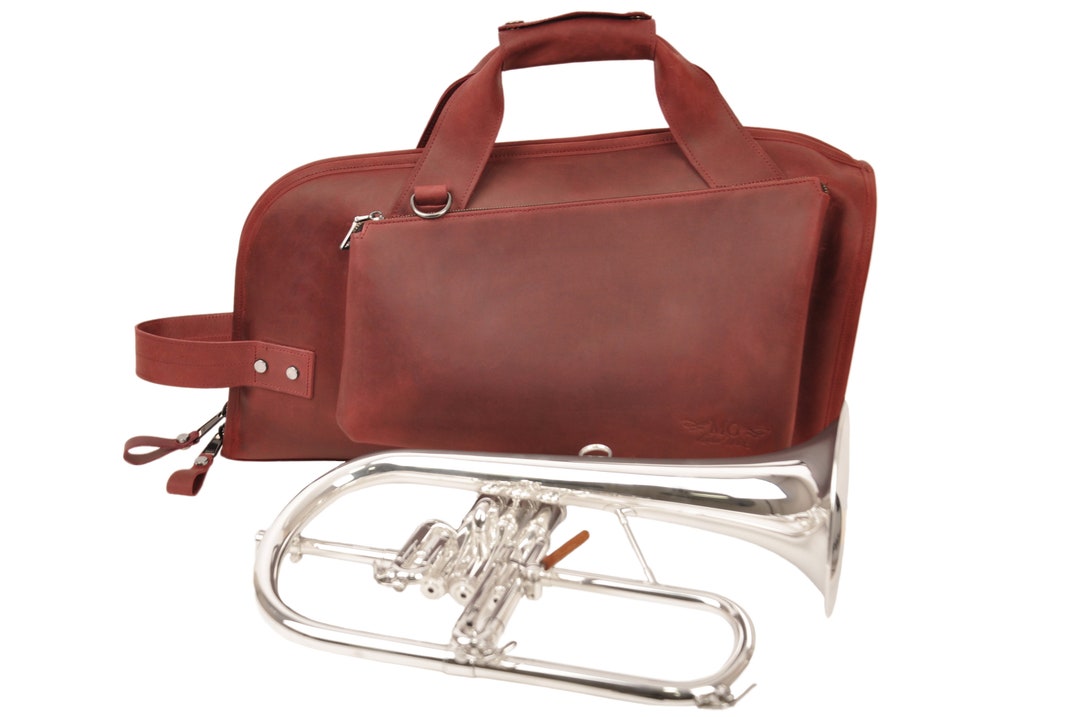 Flugelhorn Gig Bag by MG Leather Work Flugelhorn Case Etsy