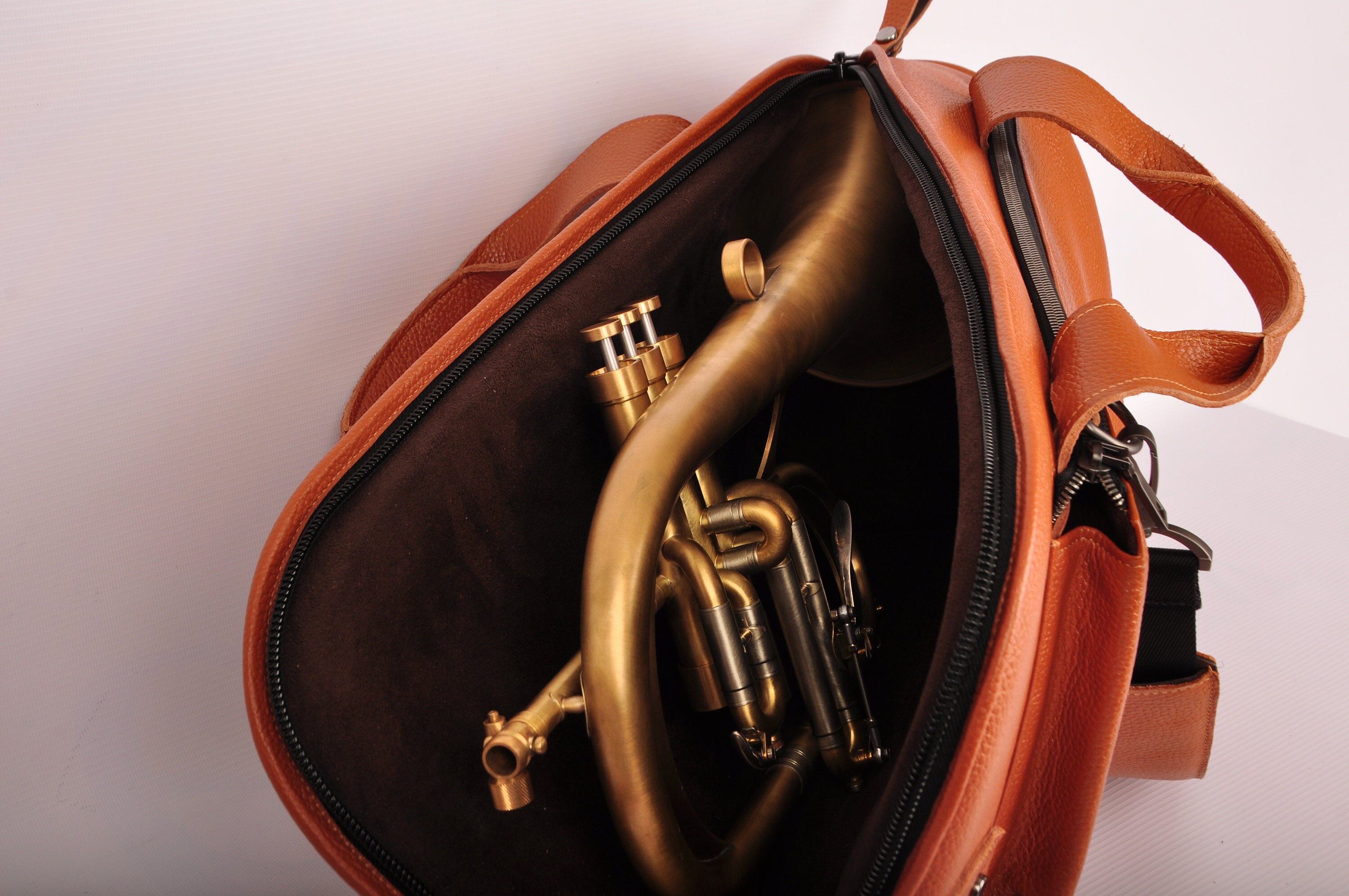 MG Leather Work Flugelhorn Leather Singl GIG BAG very Etsy