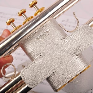 Trumpet Valve Protector, Trumpet Valve Guard, Genuine Leather Trumpet Valve Guard, Personalized gift for Trumpet Player, Trumpet Accessories