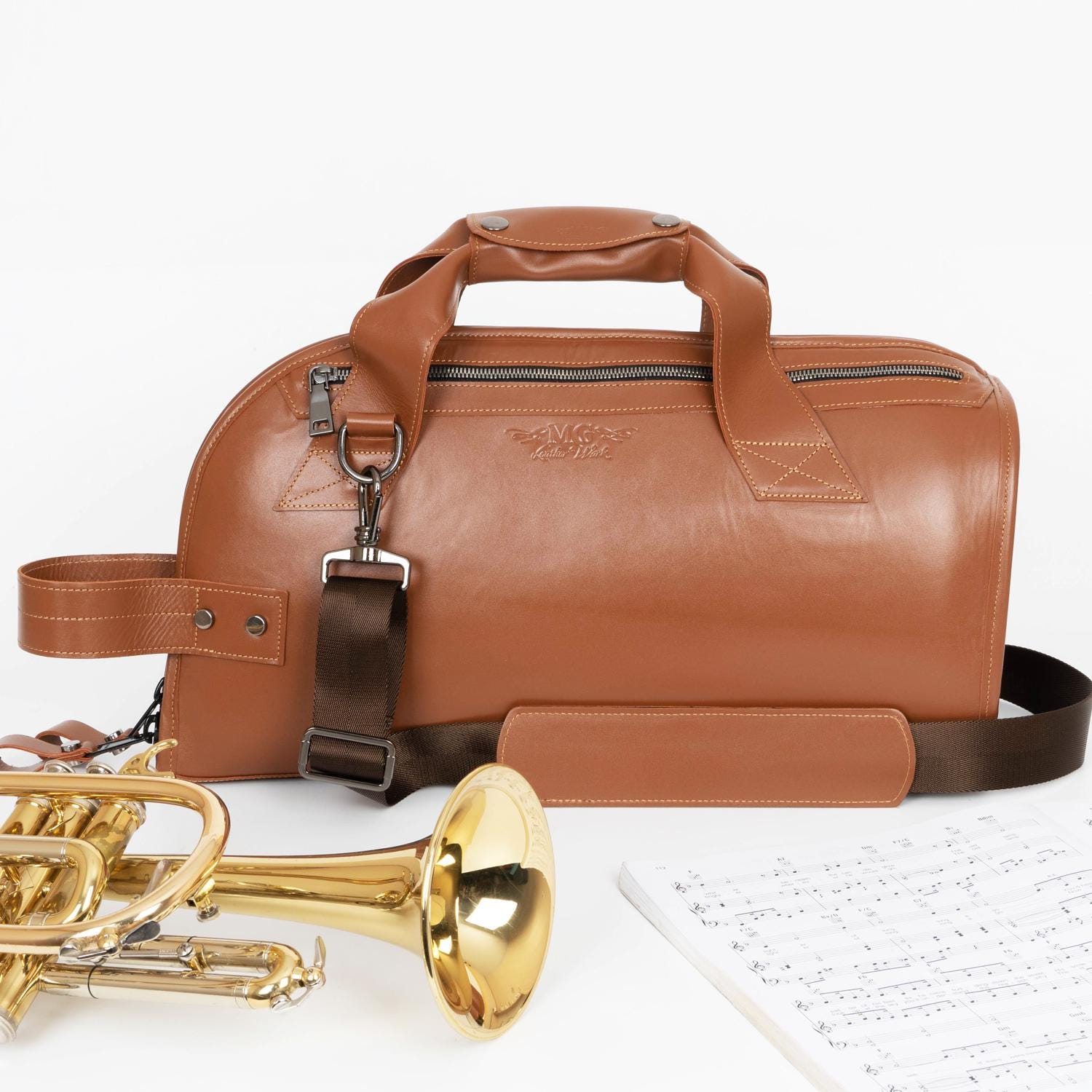 Borsa A Tracolla Per Tromba Con Tasca Esterna, Maniglie In Gomma E Fondo Antiscivolo - 55x25x16 Cm