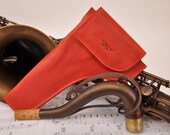Tenor Saxophone Neck Pouch, Saxophone neck strap and Wallet made of genuine leather by MG Leather Work, personalized gift for sax player