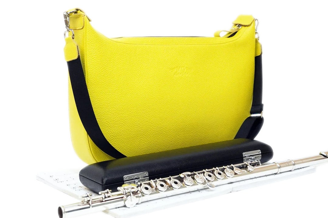 Flute Bag by MG Leather Work Flute Leather Bag, Personalized Gift for a Flute Player, Flute Case