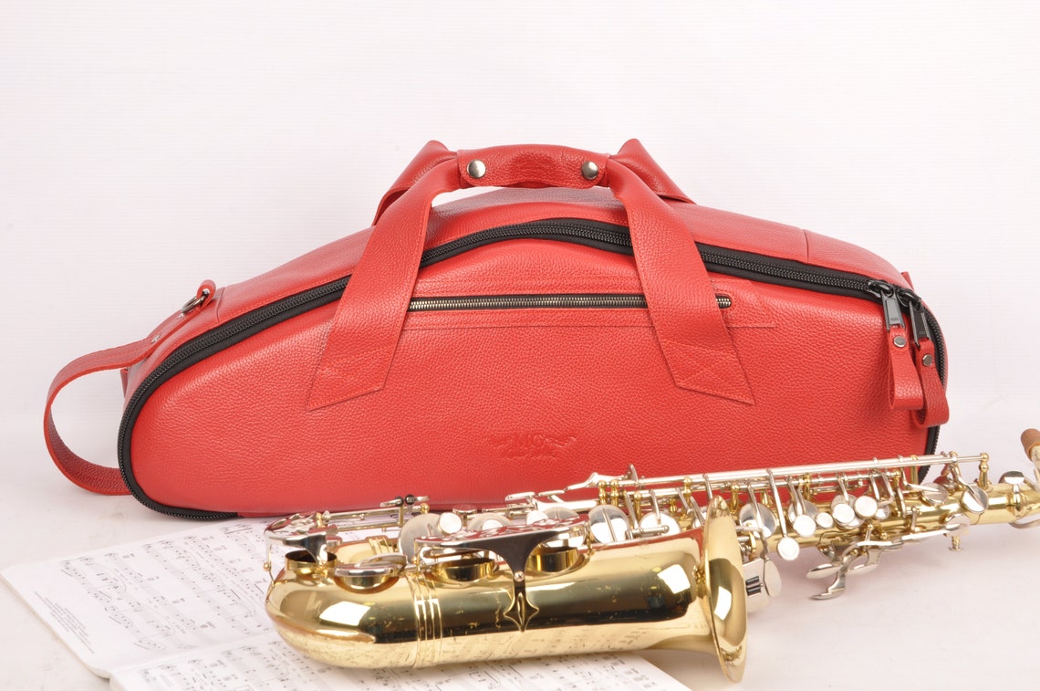 Alto Saxophone Leather Gig Bag Hande Made . Alto Saxophone Etsy