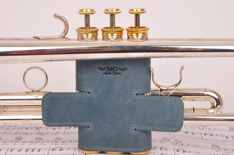 Trumpet Valve Guard & Mouthpiece Pouch Custom Leather Handmade Etsy