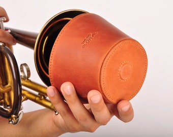 Personalized  Trumpet plunger mute, lightweight plunger mute for jazz and classical trumpeters  MG Leather Work