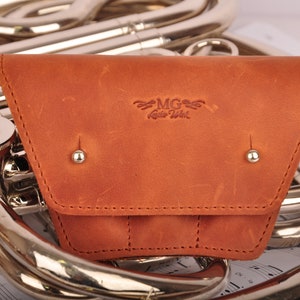 French horn mouthpiece holder, french horn mouthpiece protector, french horn mouthpiece pouch, personalized gift for french horn player