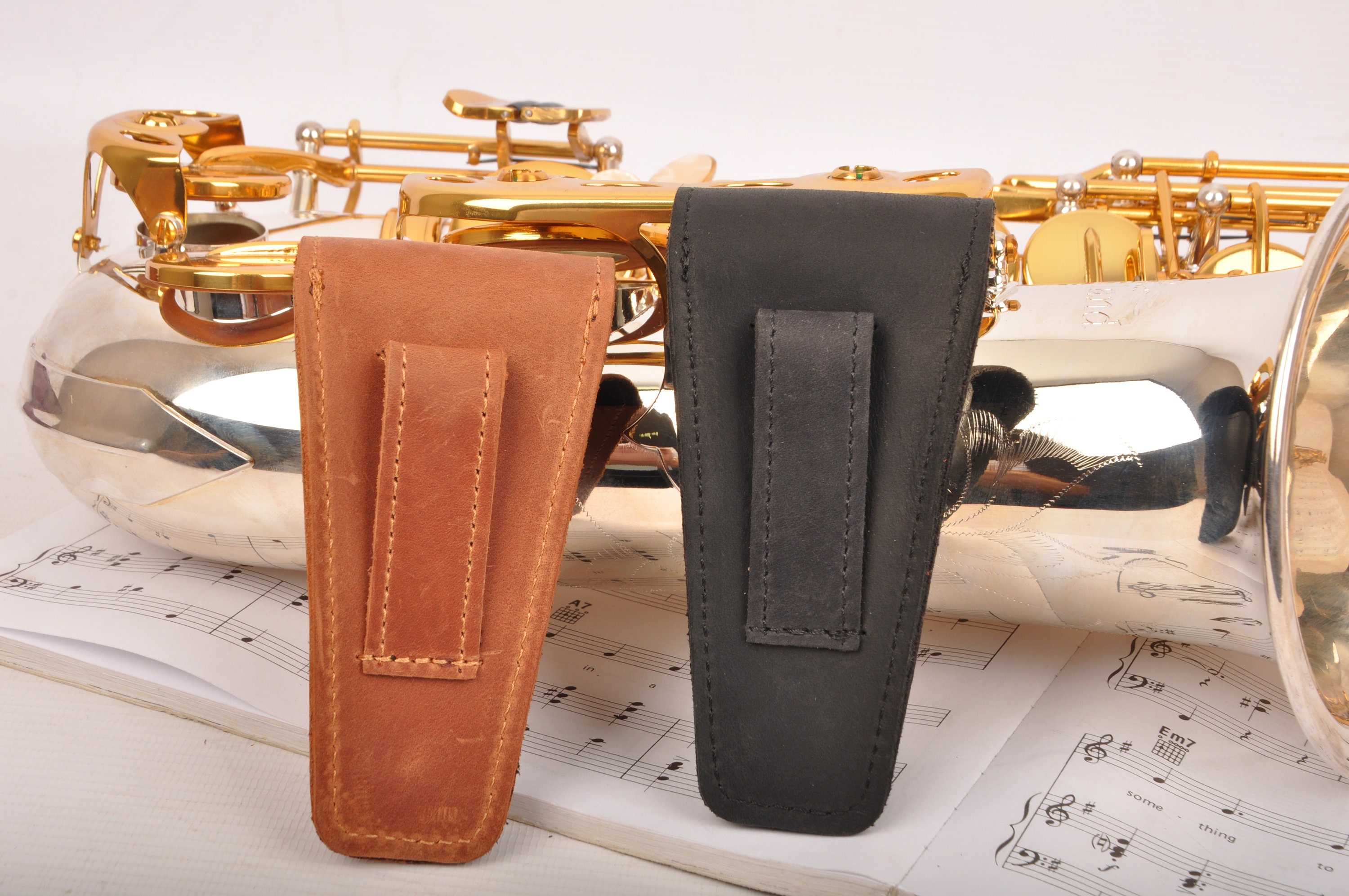 Saxophone Personalized leather mouthpiece holderpouch for Etsy