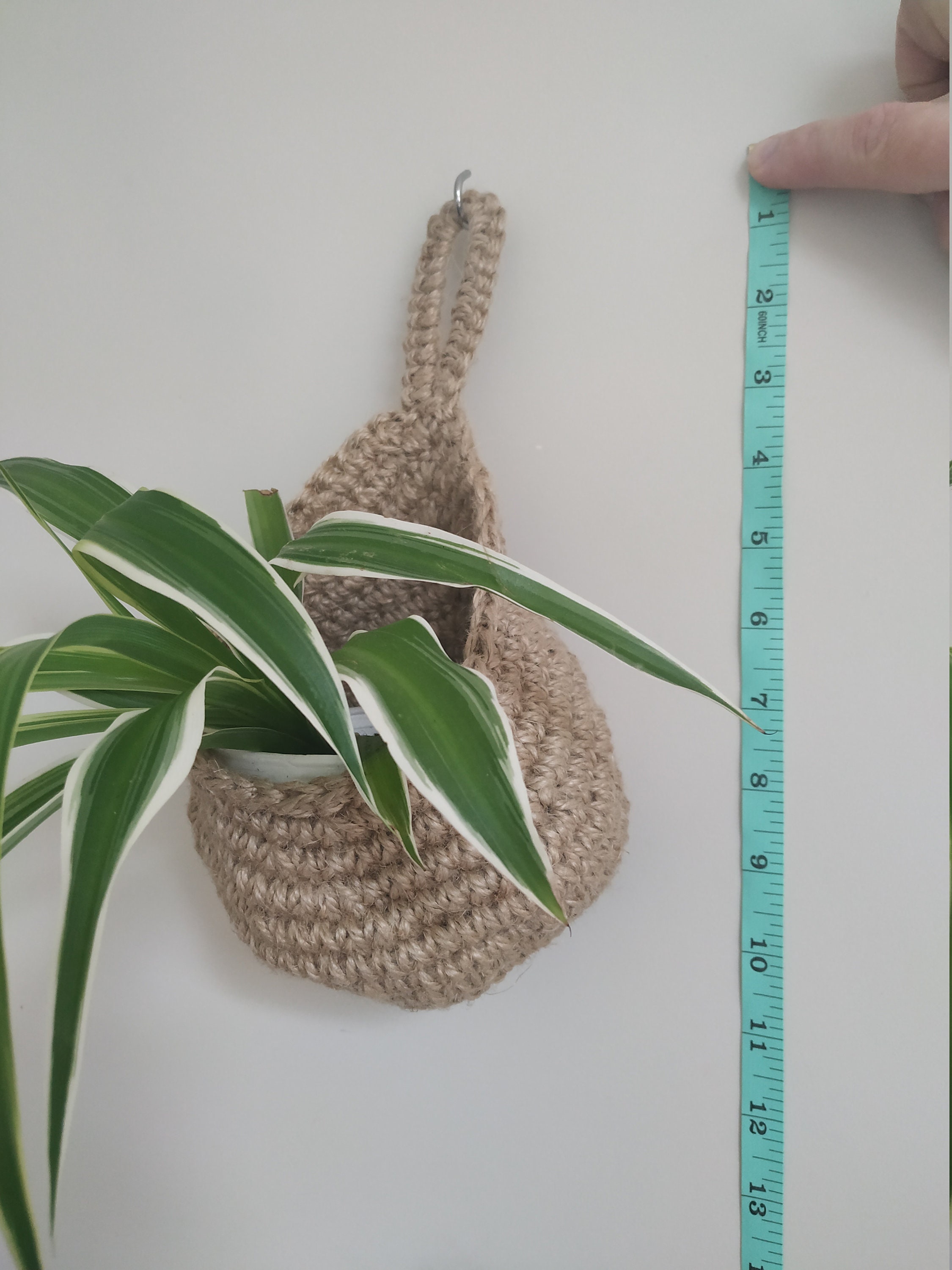 Jute plant basket herbs basket ecofriendly plant hanger Etsy