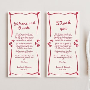 Hochzeit Danke Tischkarten Canva Dankeschön Mitteilungskarte für Hochzeitsgast Danke Karte Hochzeit am Teller Dankeskarte Hochzeitsteller
