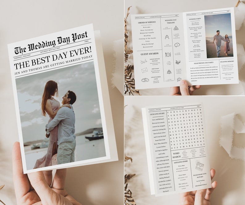 Editable Wedding Infographic program