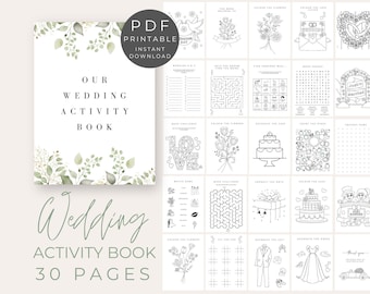 Printable wedding activity book Childrens wedding activity book Kids Wedding Activity Bundle Wedding Activity Pack Kids Colouring Book