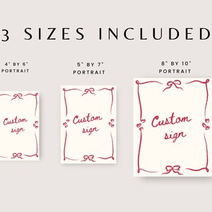 Handwritten Custom Sign Template Wedding Whimsical Scribble ...