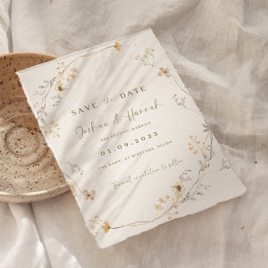 watercolour flower save the date