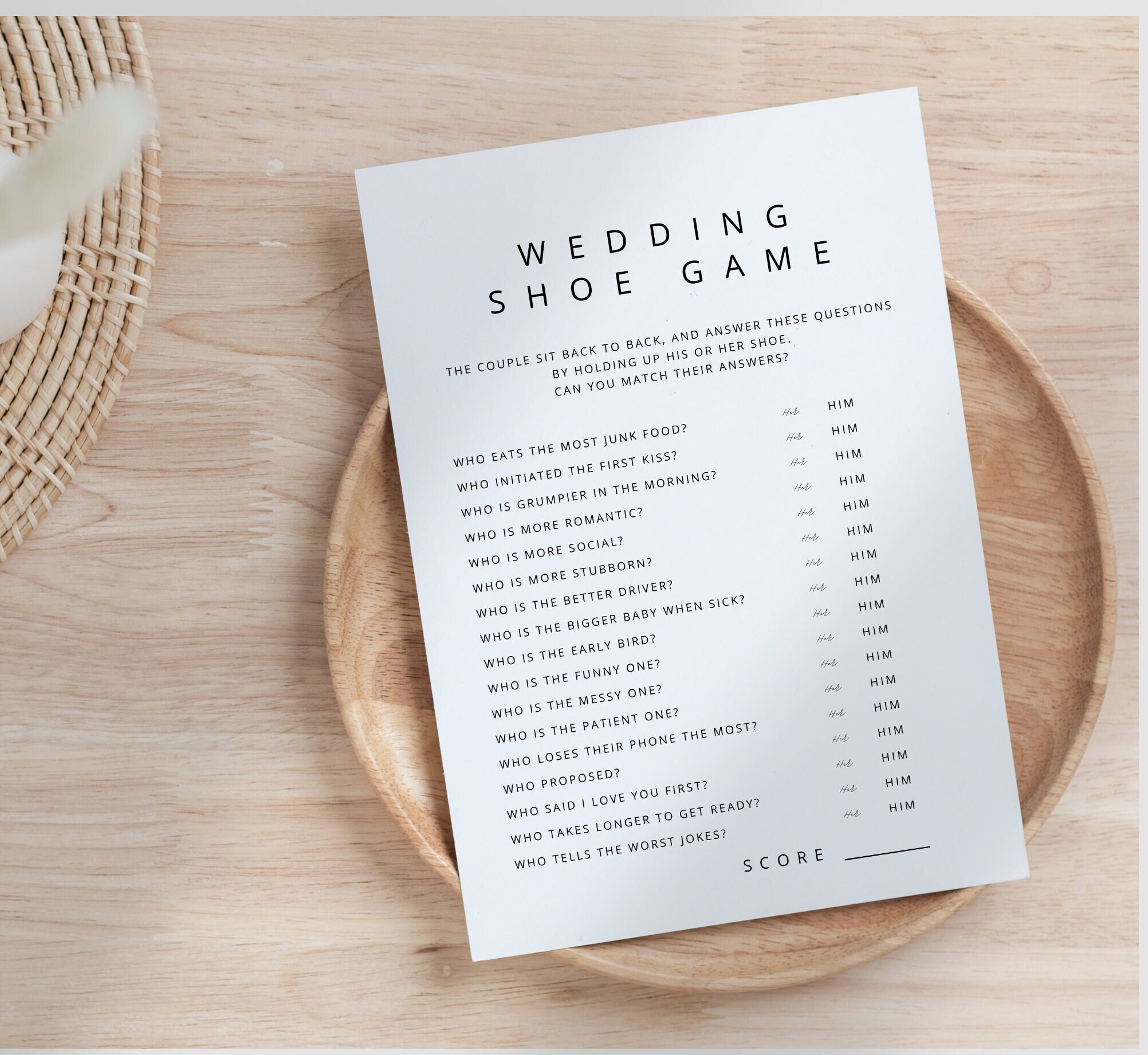 Wedding Games for Reception Wedding Shoe Game Wedding Etsy UK