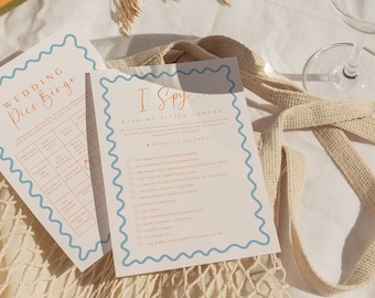Wedding table games bundle fun colourful reception icebreaker entertainment editable printable guest activity instant download party pack