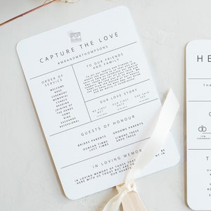 wedding icon program infographic wedding fan