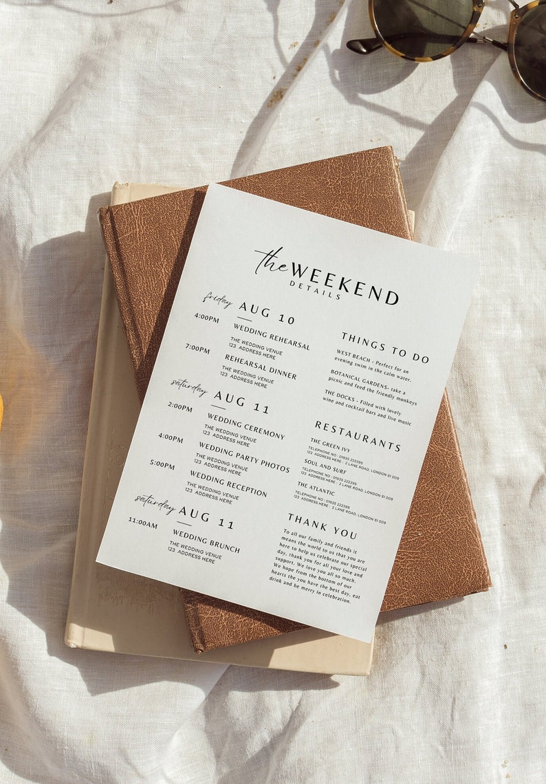 wedding timeline modern order of events wedding itinerary