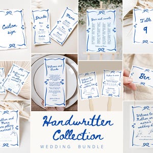 Whimsical Wedding Stationery Bundle: Hand-Drawn Canva Templates (Digital)