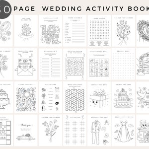 Pack mariage magique : livre d'activités pour enfants, livre de coloriage et plus