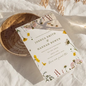 Wildflower Wedding Invitation