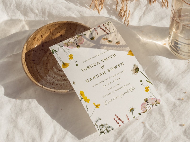 Wildflower Wedding Invitation