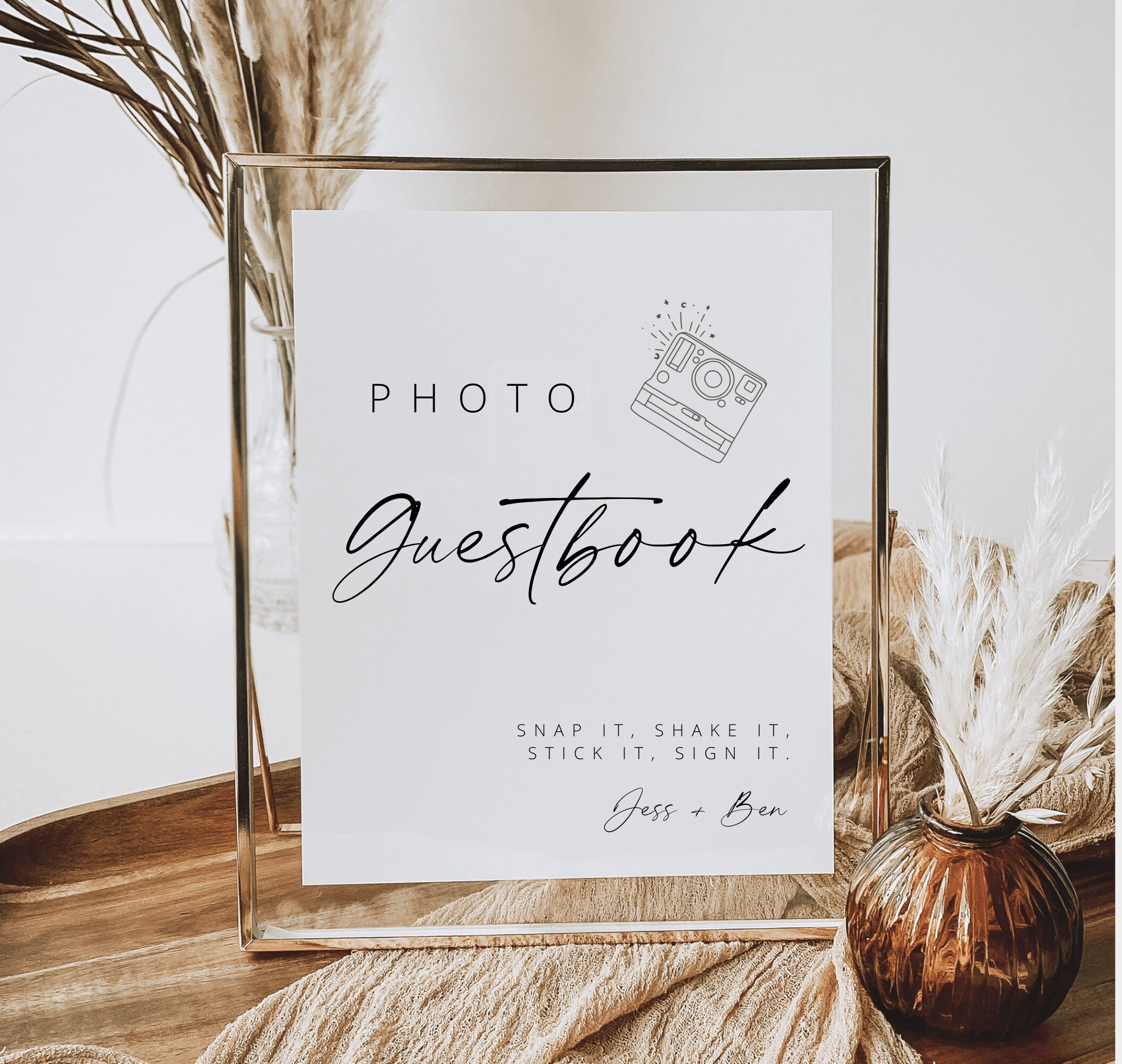 Photo Guest Book Sign Wedding Guest Book Sign Photo Guestbook Etsy