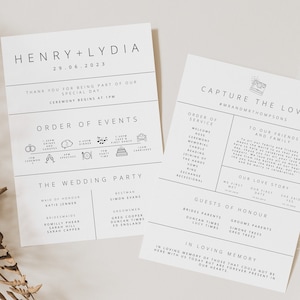 Infographic wedding program template non traditional wedding program  fun wedding program Timeline Wedding Infographic Program Wedding