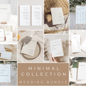 Wedding Reception signs Bundle Modern Wedding Signage bundle minimal Wedding Signs bundle wedding signage template wedding signage package