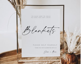 Wedding Blanket Sign Template blanket sign for wedding Modern Wedding Sign To Have To Hold Sign Canva Printable wedding signage