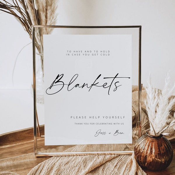 Wedding Blanket Sign Template blanket sign for wedding Modern Wedding Sign To Have To Hold Sign Canva Printable wedding signage