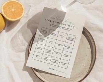 Hochzeits-Bingo-Spiel zum Ausdrucken
