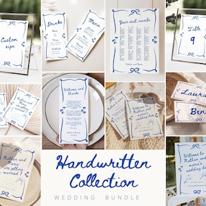 Hand gezeichnete Hochzeit Beschilderung Bundle wunderliche Hochzeit Einladung Bündel Hochzeit digitales Paket Bundle Hochzeit Tag der Beschilderung Bundle