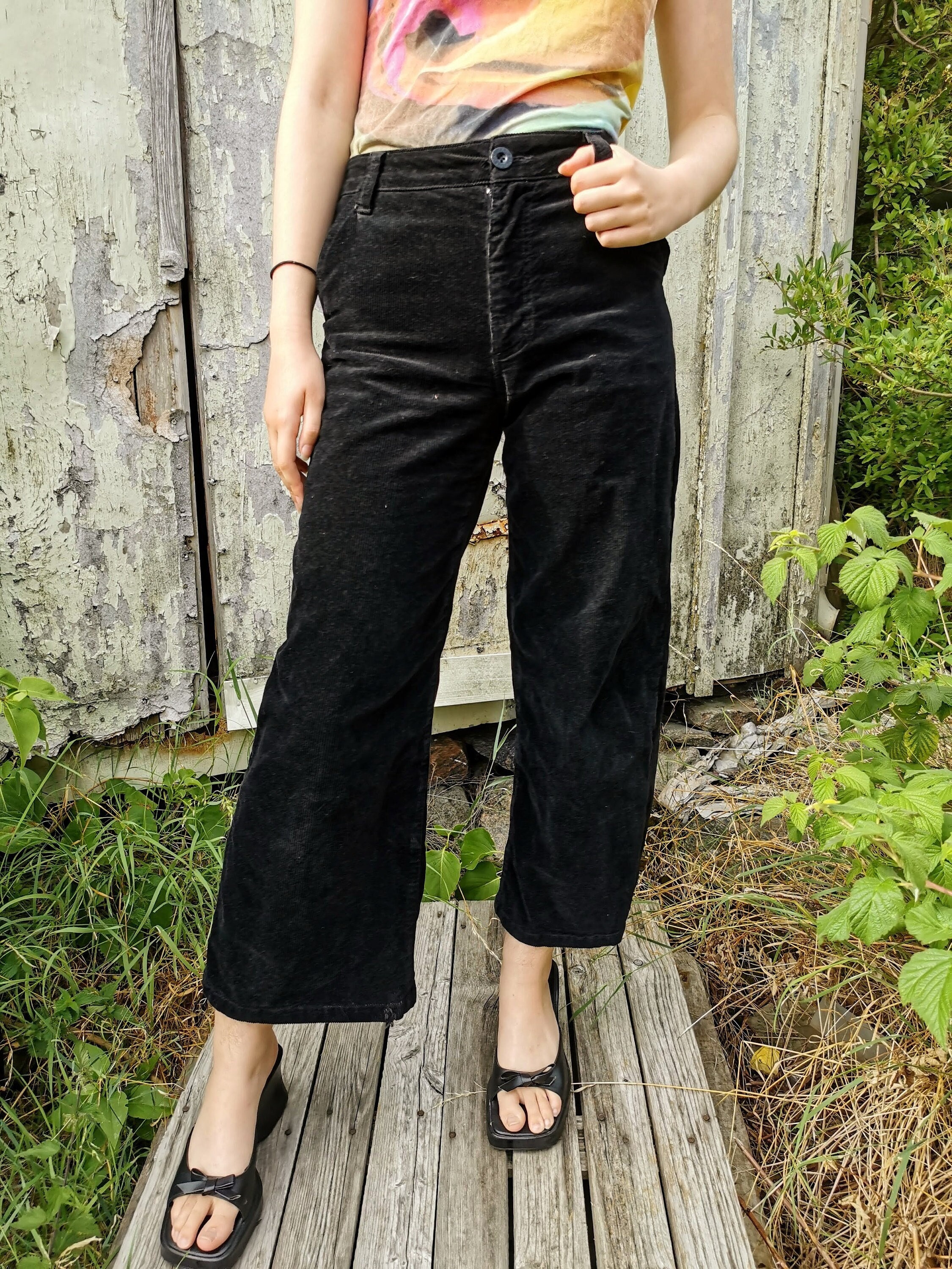 Lazy Oaf High-waist Black Corduroy 