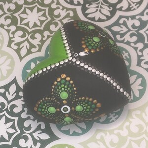 Heart Dot Mandala Stone - &quot;Lucky&quot;
