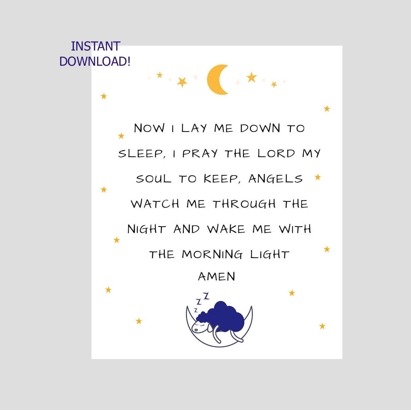 Good night prayer for kids discount