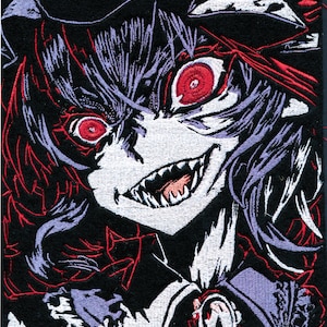 Frightening! Remilia Scarlet Touhou Project Embroidered Patch // Art Anime Character Fanart Patch