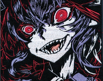 Frightening! Remilia Scarlet Touhou Project Embroidered Patch // Art Anime Character Fanart Patch