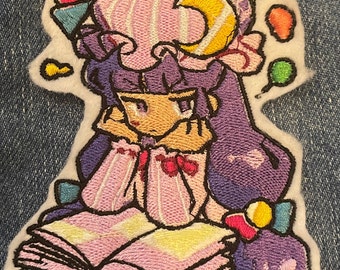 パチュリー・ノーレッジ 東方プロジェクト 刺繍パッチ // アート