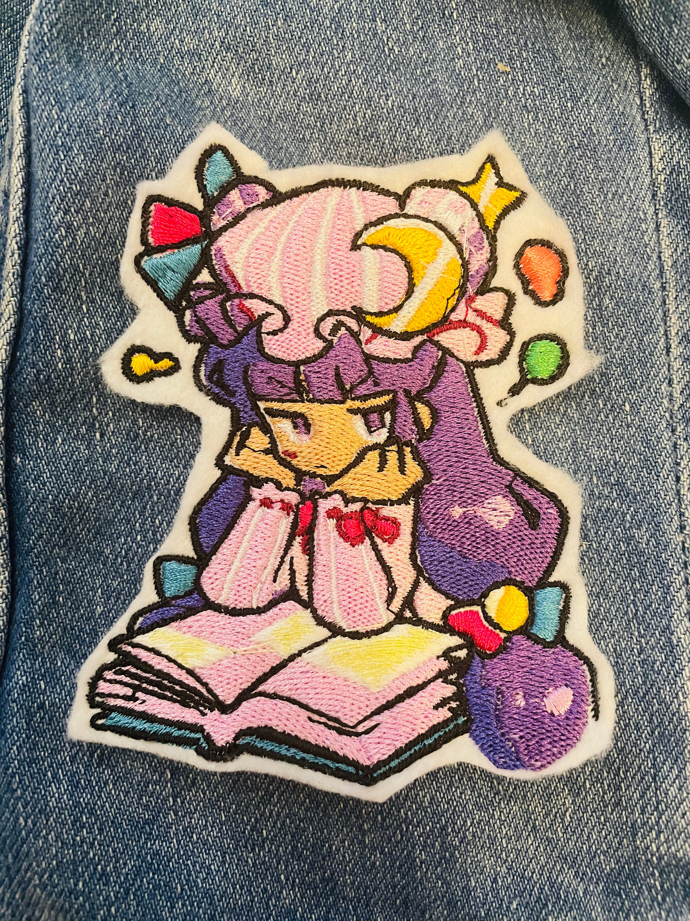 パチュリー・ノーレッジ 東方プロジェクト 刺繍パッチ // アート