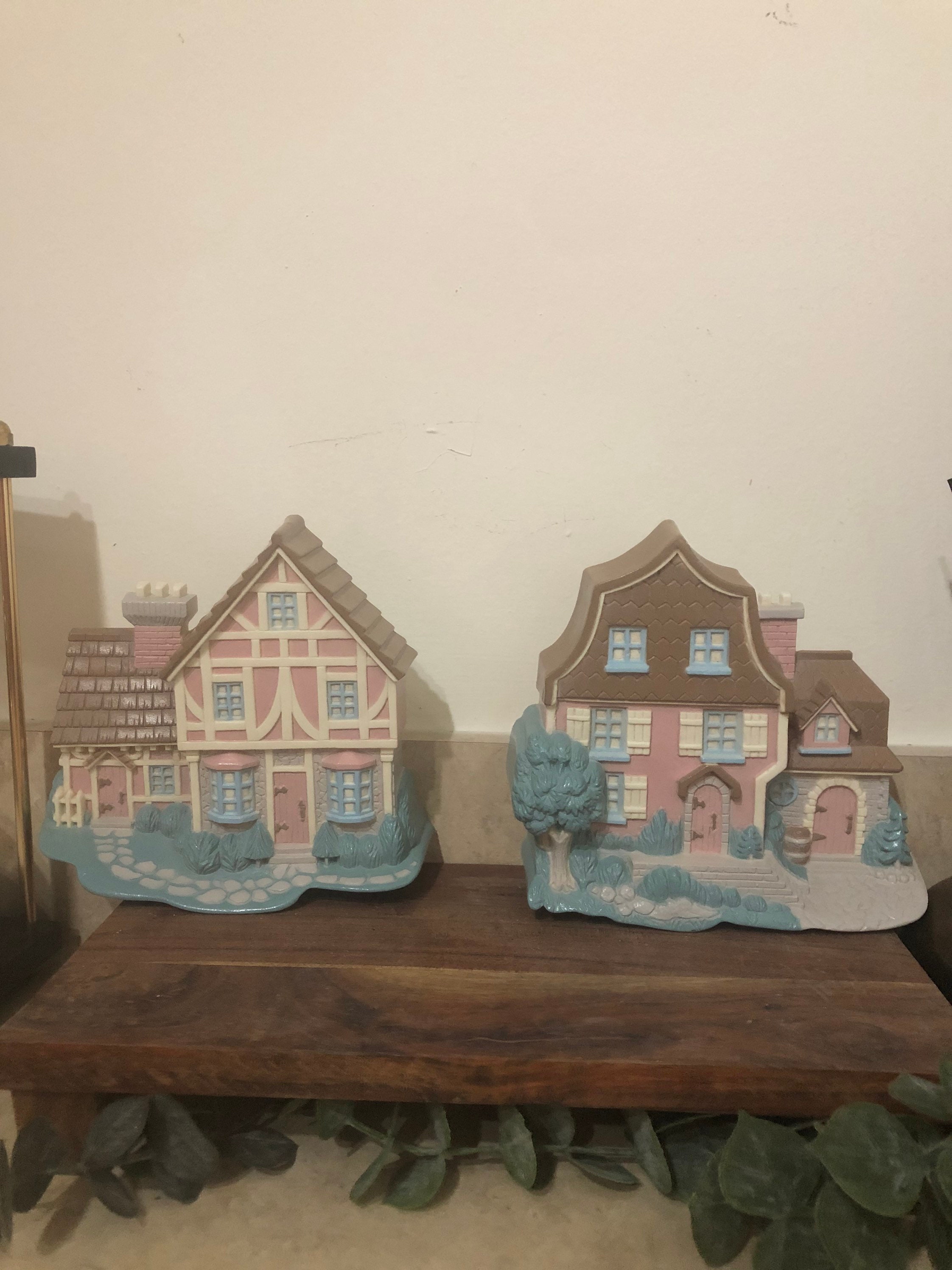 English Cottage Wall Or Shelf Plaques 3133 By Home Interiors Etsy