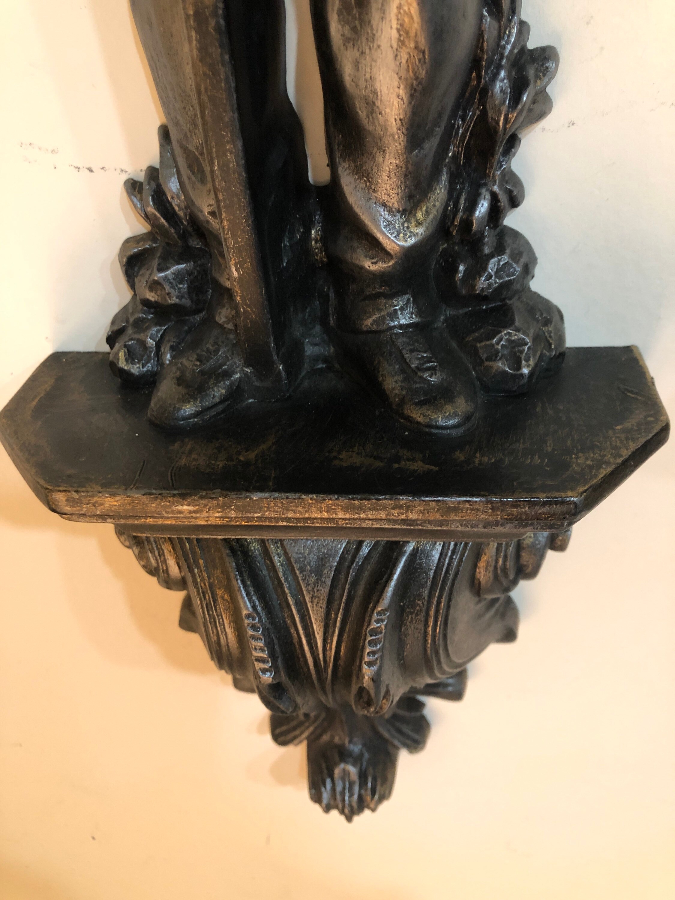 Medieval Gothic Wall Plaques 1 Pair Burwood Molded Resin Etsy