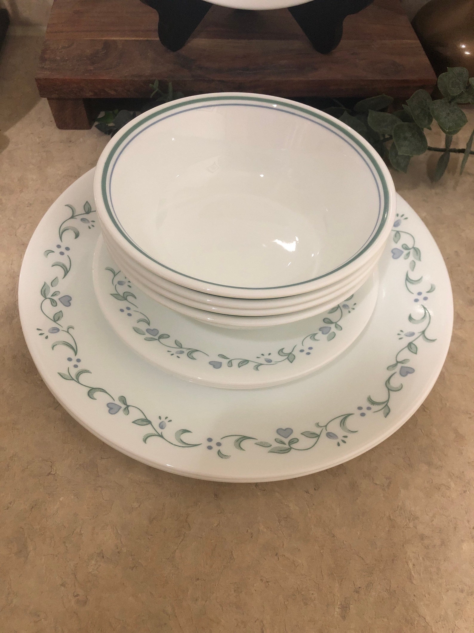 Corelle Country Cottage 12 piece Dinnerware Set Etsy